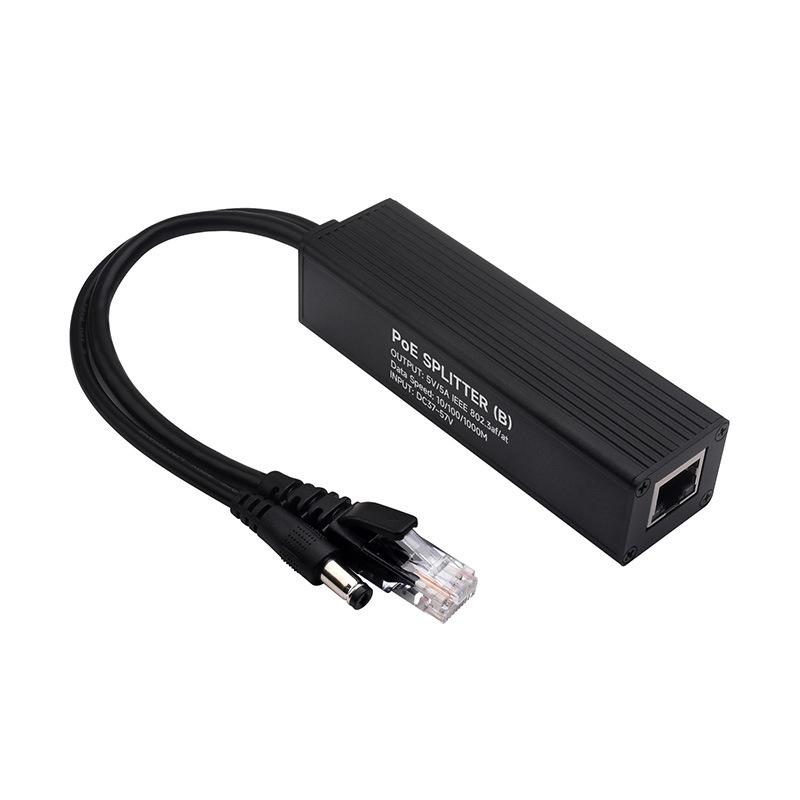 5V/5A Industrial Gigabit PoE Splitter with Type-C/DC Interface & MPS Chip