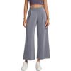 Women High Waist Wide Leg Cropped Pants Casual Loose Fit Trousers with Pockets Suitable for Everyday Wear