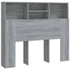 VidaXL Armoire de tête de lit Chêne fumé 120x19x103,5 cm