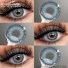 1 Pair Colored Pupils for Brown Color Eyes Green Eye Contacts Cosmetics Natural Blue Eye Lenses for Makeup Gray Pupils