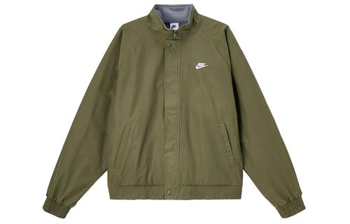 

Nike Club Jacket Men s Medium Olive Green/White FZ0657-222 M зелёный