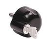 Terzo Base Carrier Option Set of 4 Locking for Master Key System EA63 (by PIAA) Knobs, Black, Roof-On/Rain Moulds, Compatible,