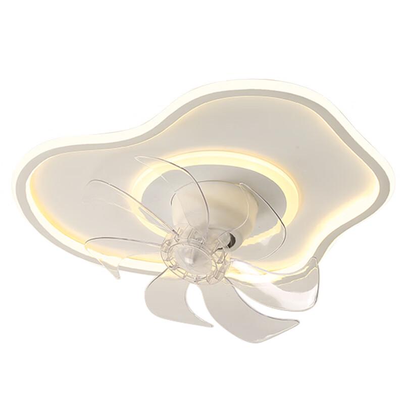Modern Minimalist Rechargeable Ceiling Fan with LED Light