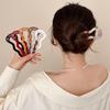 French Twist Hair Stick Hair Clip Acetate Wavy U-Shaped Hairpin Vintage Tortoise Shell Women Hair Bun Pin Headwear Accessories