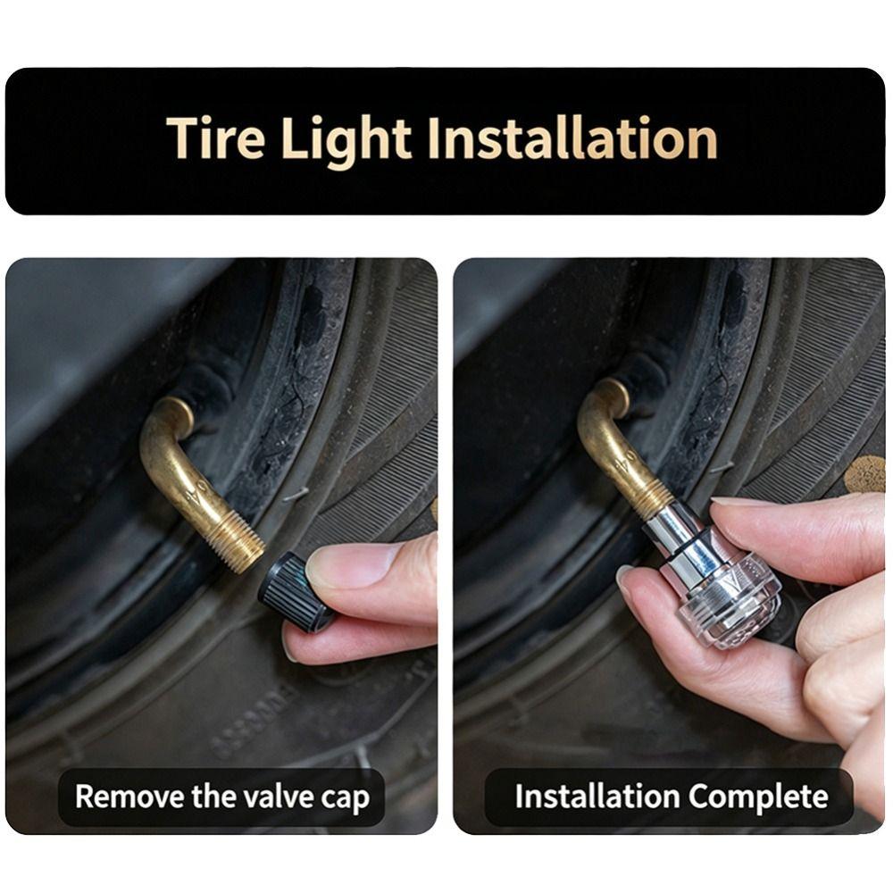 2Pcs Motion Sensor LED Neon Flash Lamp Single/Seven Colors Rim Strobe Warning Lamp Bicycle Tire