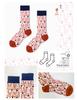 ETSMON Damen Crew-Socken, Stilvolles und Einzigartiges Design, Dehnbar, Atmungsaktiv, Blumendruck, Bunt, Hohe Crew-Länge, Lässig, Geschenk, Baumwolle, Ganzjahres