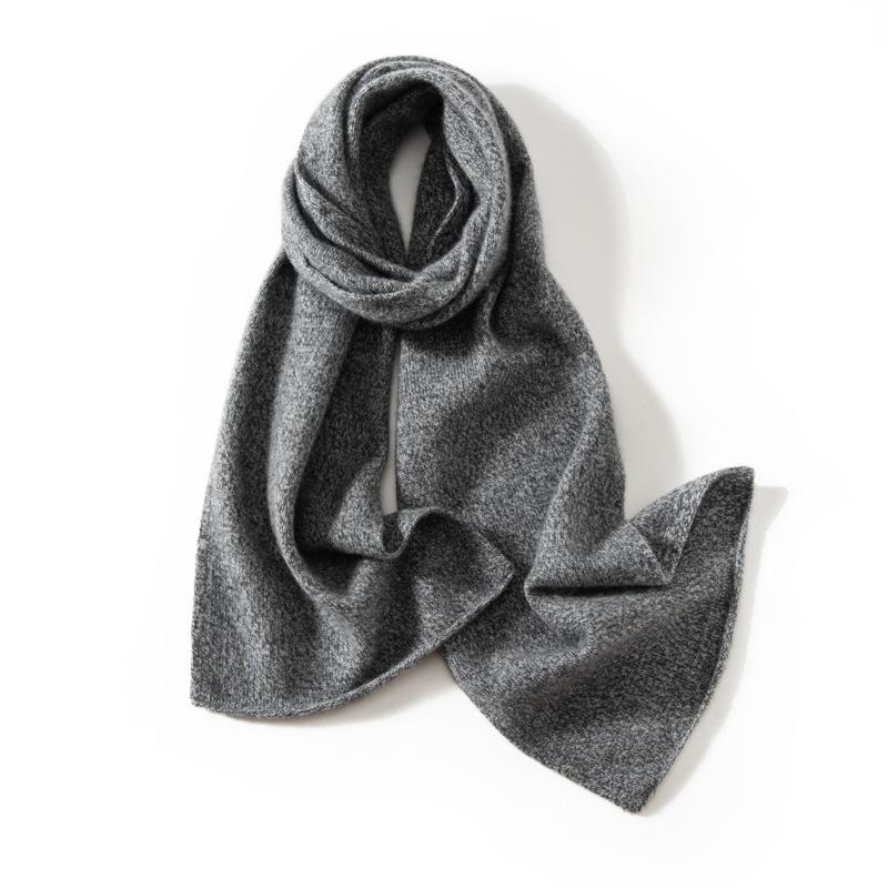 Knitted cashmere scarf men's and women's winter thickened long cashmere scarf foreign trade single protection shoulder and neck shawl