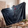 Warm Flannel BlanketIT Pennywise Soft Cozy Throw Blanket for Bedroom Couch