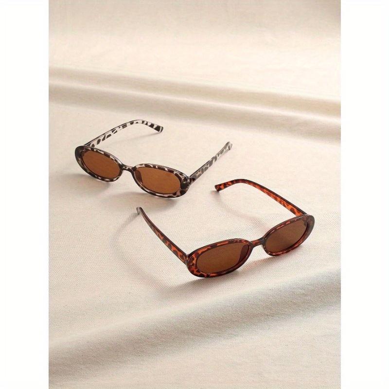 Damenmode Y2K Ovalrahmenbrille für Outdoor-Wandern Camping Strandparty Urlaubsoutfits Accessoires Strandaccessoires für Damen Brille Sonnenbrille