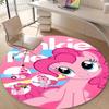 1pc My Little Pony2 Design Printed Area Round Carpet for Bedroom Living Room Home Decor Rugs Mat Non Slip Mat Rug for Bedside