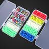 500Pcs Luminous Fishing Space Beans Box Glow-in-the-Dark Round Float Balls Stopper Rigging Beads Fishing Supplies