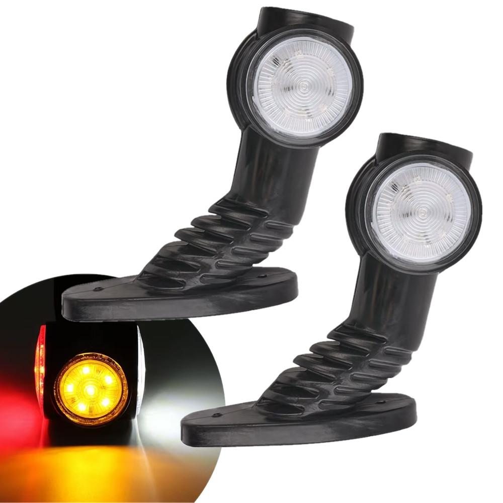 

2PCS LED Trailer Lights Car Side Marker Light 12/24V Waterproof Truck Trailer Side Lights Outline Indicator Signal Lamp for Car