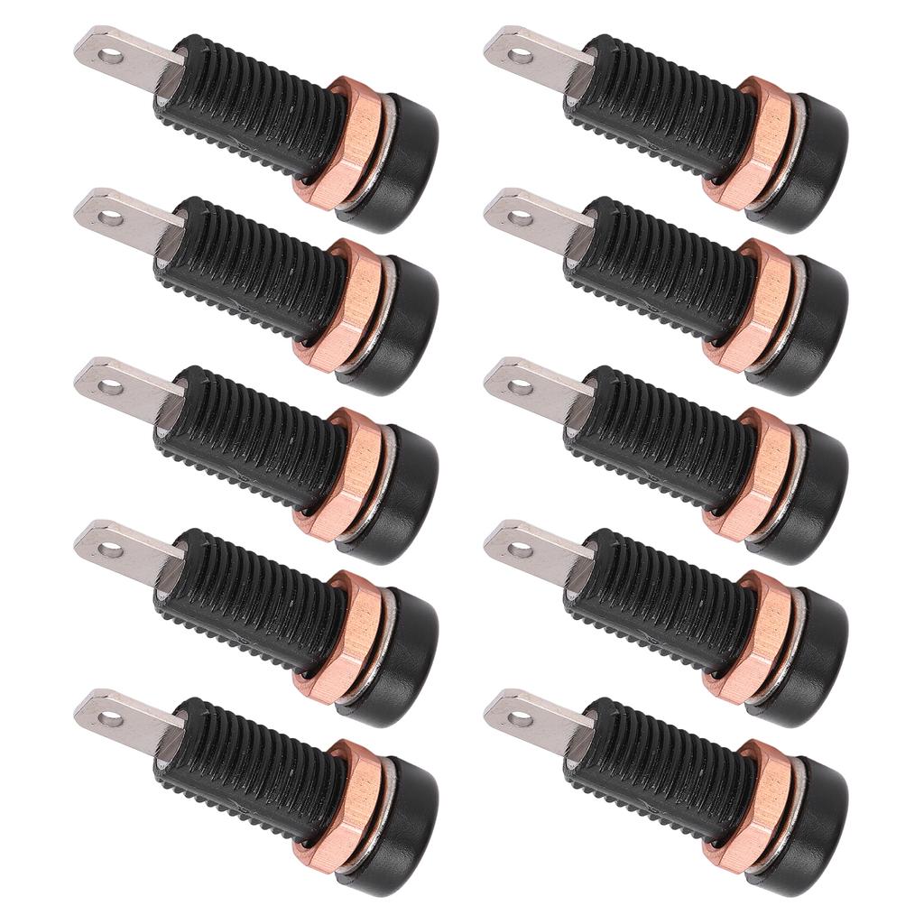 10pcs 4mm Banana Jack Socket Mount Binding Post Connector Adapter Panel for Electronic Instrument