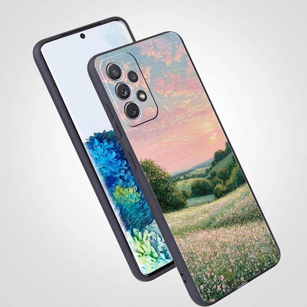 Claude Monet Garden Paint Art Phone Case For Samsung Galaxy A17 A07 A55 A35 A25 A15 A05 A33 A31 A23 13 A41 A73 A53 A51 A71Cover