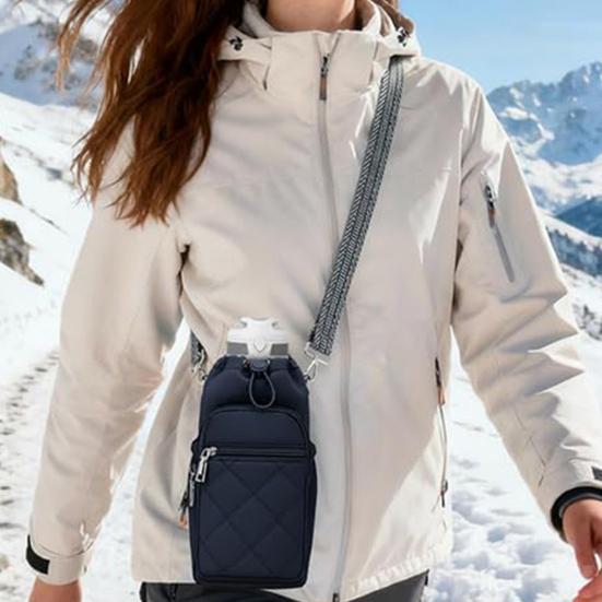 Sports Water Bottle Bag Thermal Insulated Kettle Holder Lightweight Crossbody Water