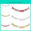 Festive Merry Christmas Happy New Year Banner Bunting For Home Party Decor