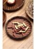 Handmade Retro Round Bamboo Basket: Multi-Purpose Storage, Winnowing Sieve, and Fruit Plate