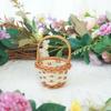 Fashion Dollhouse Basket DIY Handmade Vine Weaving Basket Handheld Vine Basket  Children's Day