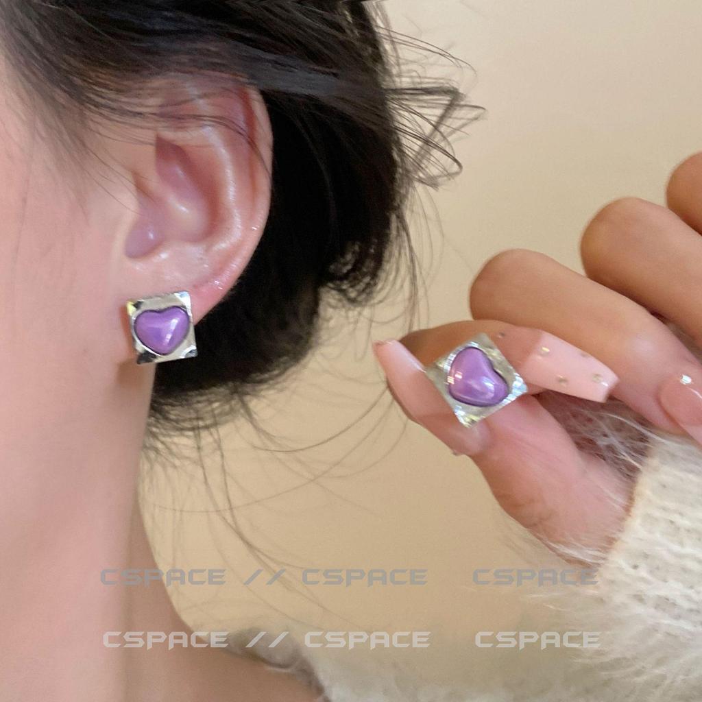 Würziges Mädchen Ohrklemme & Ohrstecker Set: Nischen-Kalter Stil für Frauen, Herbst/Winter 2023