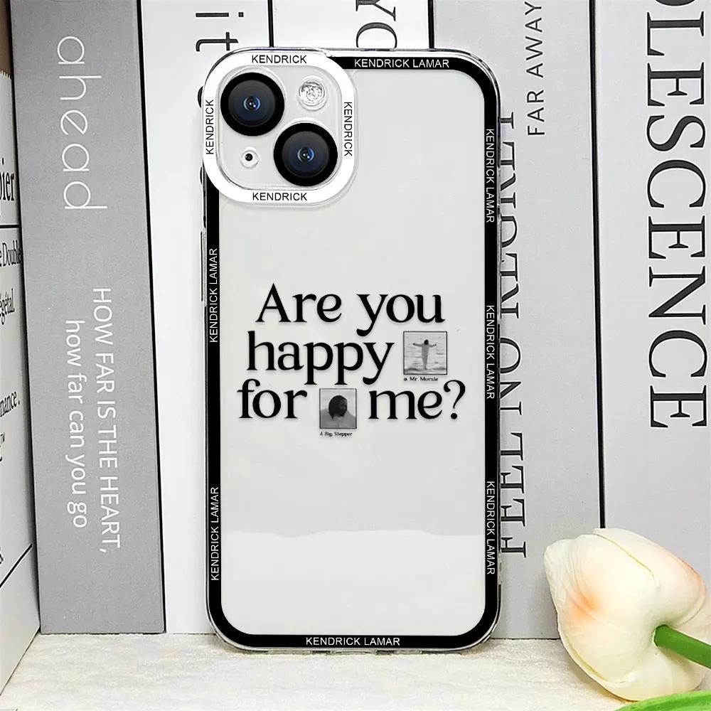 

Kendrick Lamar Minimalist Poster Phone Case for IPhone 16 15 14 13 12 11 Pro MAX Mini XS X SE2 8 7 Plus Cover Clear Fundas Coque For iPhone 15 ProMax