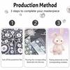 Disney 5D DIY Pearl Painting Kit, Lovely Bunny Home Bedroom Wall Decor Crafts Handmade Gift Decoration