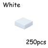 Non-Toxic 250Pcs 3070 1X1 Bricks Flat Tile Moc Assemble Particles Smooth 1*1 Building Blocks Diy Educational Creative Parts Toy For Kids