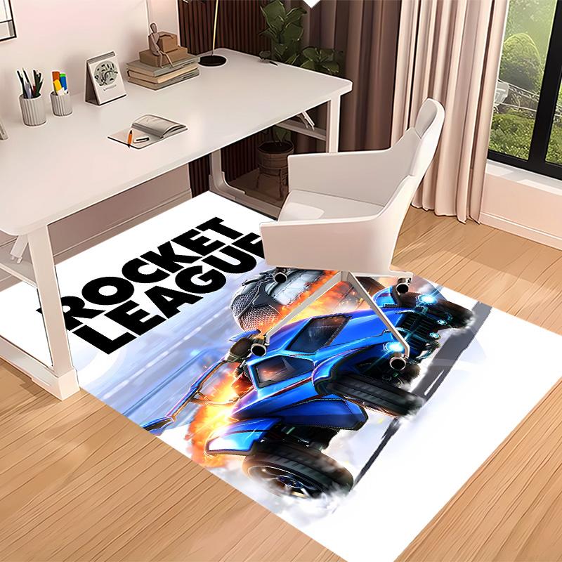 Game Rocket league Printed Absorbent Washable Carpet,Non-Slip Bathroom Mats,Kitchen Rugs,Living Room Entrance,Camping Picnic Rugs