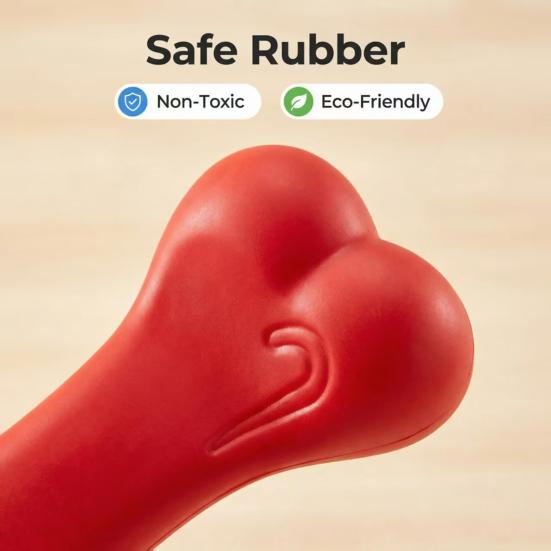 Squeaky PP Dog Chew Bone Bite-Resistant Teething Toy for Small Dogs Dog Dental Care Toy for Dental Health And Anxiety Relief