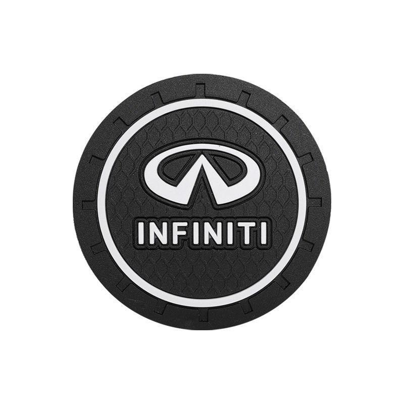 Cartoon Car Logo Cute Anti-Slip Silicone Coaster Mat with Card Slot