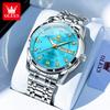 OLEVS Upgrade Perfume Quartz Men's Watches Fashion Waterproof Dual Calendar Luminous Luxury Brand Original Man Wristwatch 5513X