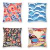 Simple Geometric Short Pillowcase Home Decoration Sofa  Car Office Cushion Cover