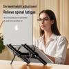 Aluminum Alloy Folding Desktop Laptop Stand for Cooling and Height Adjustment (Compatible with Apple Laptops)