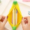Novelty Silicone Portable Banana Coin Pencil Case Purse Bag Wallet Pouch Keyring
