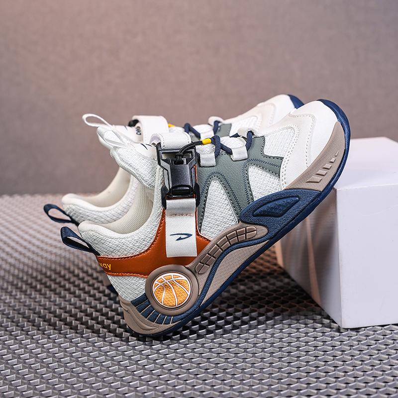 Kids Breathable Mesh Sport Sneakers Lightweight Casual Running Shoes Sizes 28-39 for School Walking Play and Daily Wear