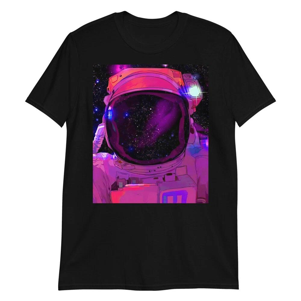 ASTRONAUT UNIVERSE SPACE STARS HELMET COOL GRAPHIC Short-Sleeve Unisex T-Shirt 2XL