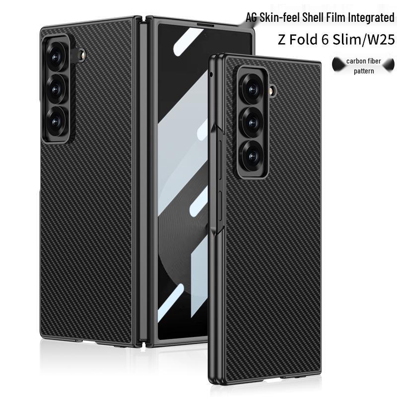 

Samsung W25/Fold6Slim Foldable Phone Case with AG Skin-Feel, Bright Surface, and Integrated Protective Shell Film. SM-W25/Fold6Slim