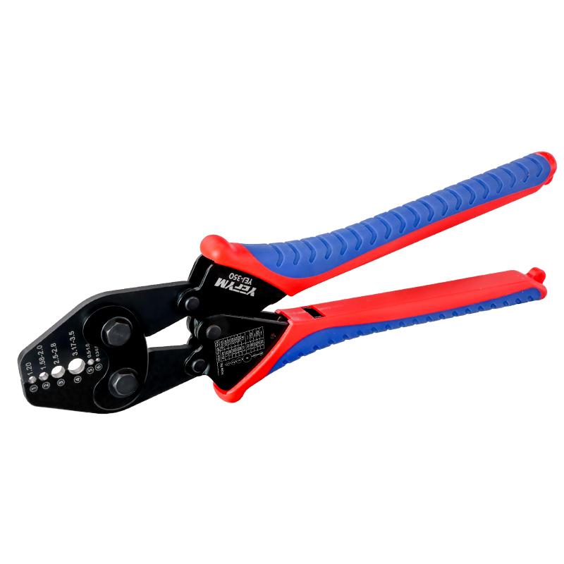 Eight-character Aluminum Buckle Crimpers for Single-strand Steel Wire Ropes (0.0039" - 0.0866"); Fishing Tackle Aluminum Sleeve Crimpers; YEJ Series