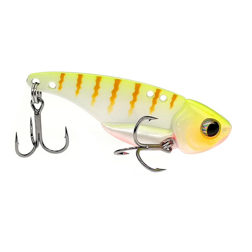 5g 7g 10g 15g Metal Vib Fishing Lure Bait Double Hole Artificial Bait Fishing Tool With Treble Hook