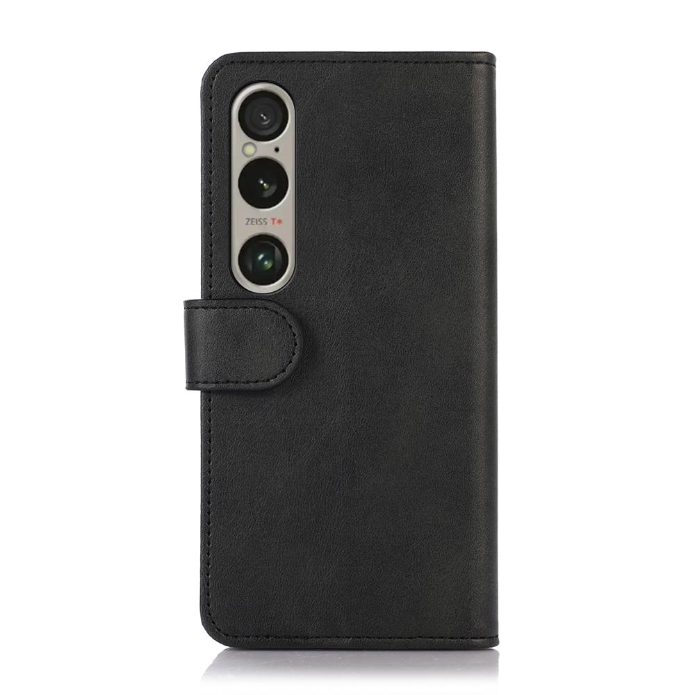 For Sony Xperia 1 VI Case PU Leather Flip Phone Cover Wallet Card Slot Holder