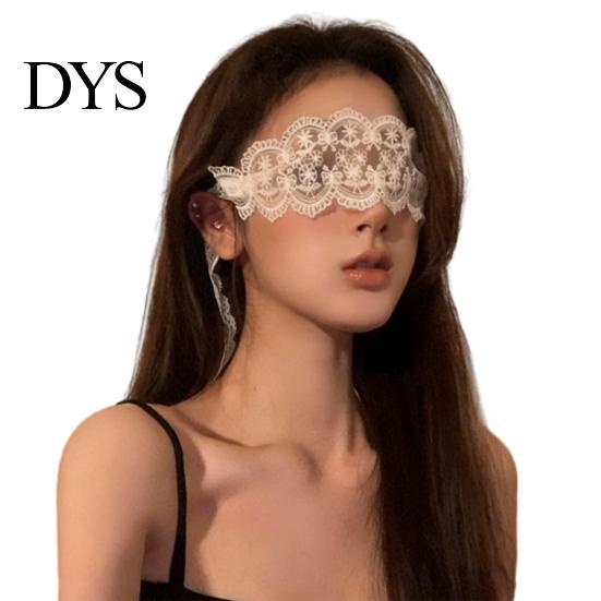 Lace Blindfold BDSM with Sheer Mesh Adjustable Sensory Deprivation Mask for Multi-Purpose Headband Couples' Roleplay Soft Breathable Discreet