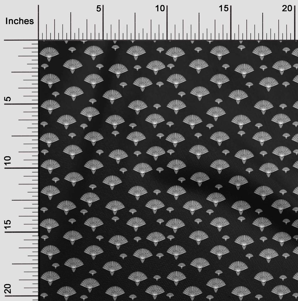 oneOone Cotton Flex Schwarz Stoff Block Kleid Material Stoff Druck Stoff Meterware 40 Zoll