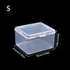 1Pcs with Lid Storage Box Rectangular Shape Multi-purpose Storage Case Clear Plastic Small Thing Container