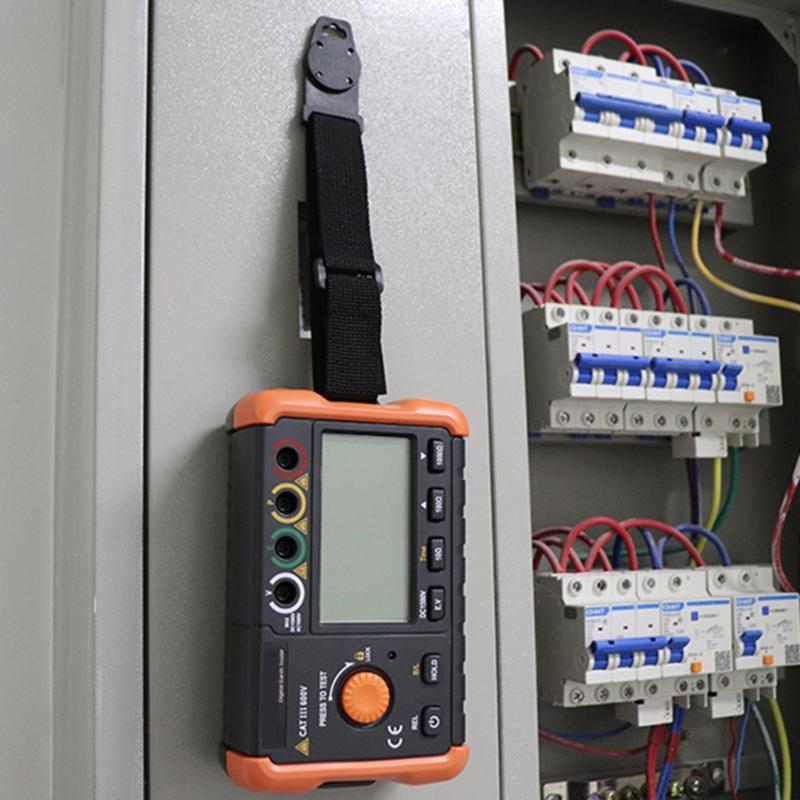 Multimeter Magnetic Hanger Strap Adjustable Length Industrial Nylon Fabric Secure Attachment For Electrical Tool