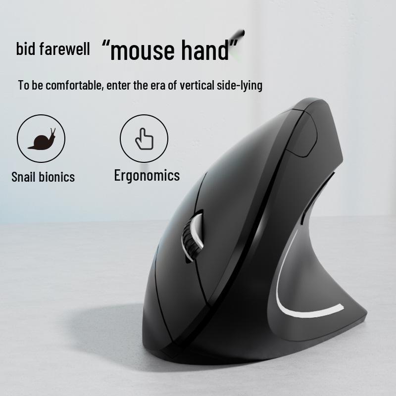 Wireless High-Comfort Ergonomic Vertical Bluetooth Mouse with Innovative Design and Durability