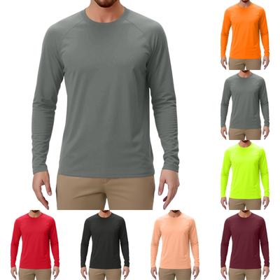 Men's Solid Color Raglan Long Sleeve Sports Top