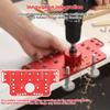 Aluminum Alloy Cabinet Hinge Jig Hinge Hole Drilling Guide Template with Drill Bits Mortising Kit for Cabinet Door Installation