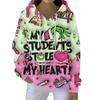 Fashion Men Women's Hoodies Christmas Green Fur Monster Print Pullover Cartoon Casual Sweatshirt Hoodies Long Sleeve Clothing