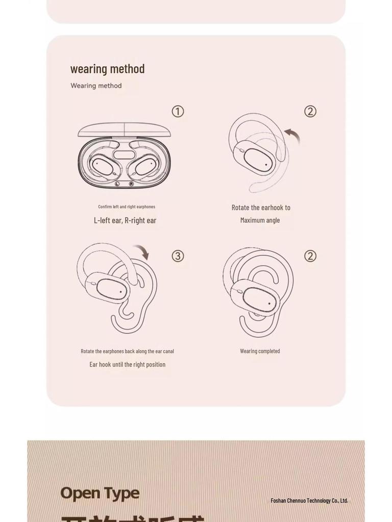 2025 Bluetooth Bone Conduction Over-Ear Wireless Sports Headphones with Long Battery Life