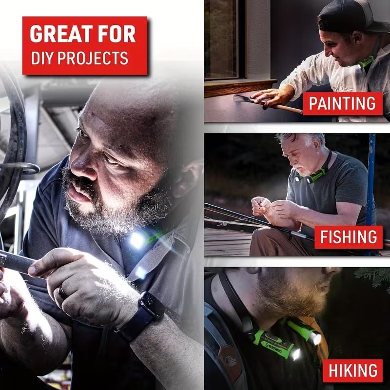 USB-Charging LED Necklace Light Reading and Study Light Emergency Inspection Light