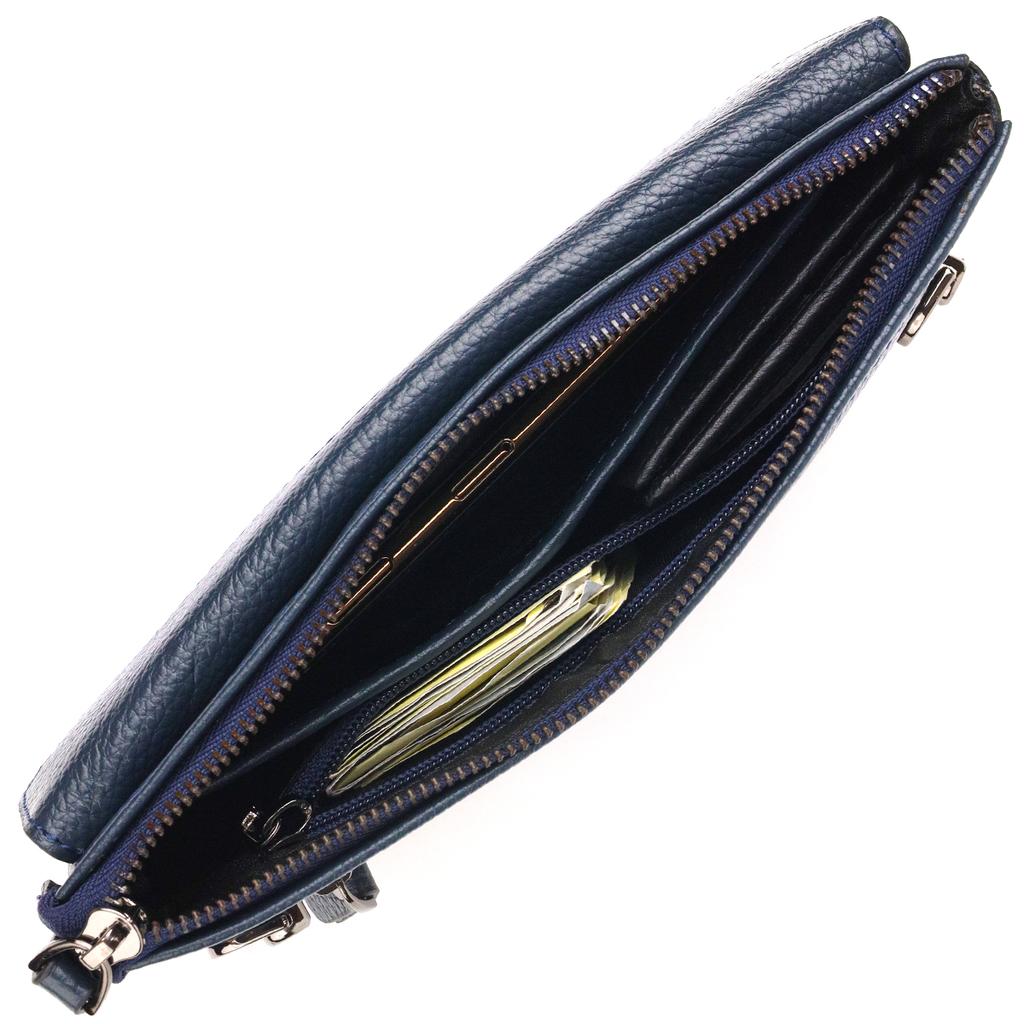 Pánská prostorná spojka z pravé kůže CANPELLINI 21550 Blue